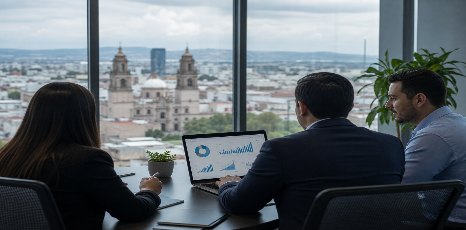 Indicadores operativos y reportes empresariales en entorno administrativo